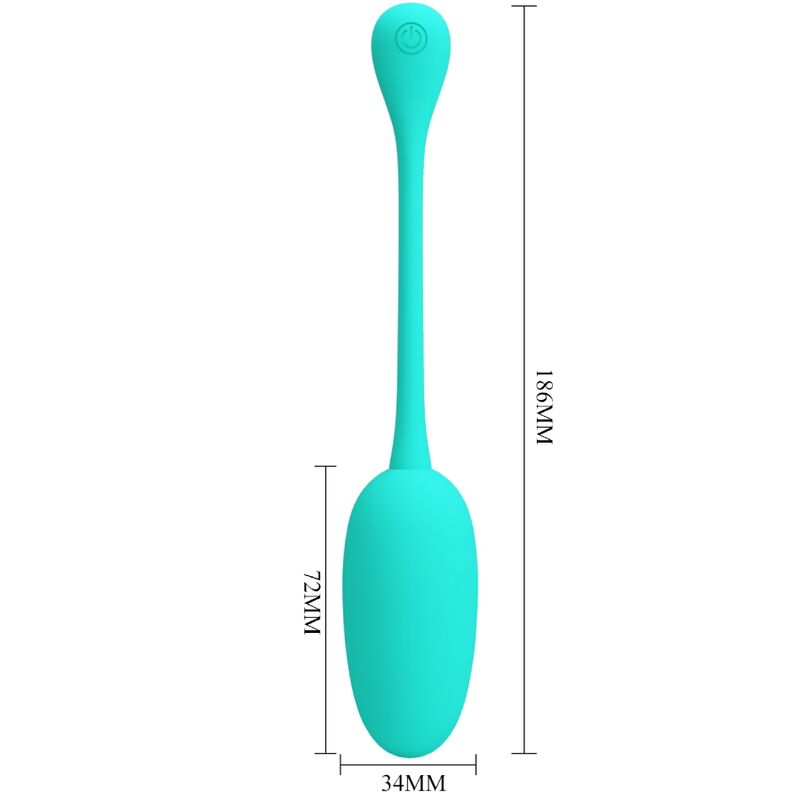 PRETTY LOVE - ŒUF VIBRANT RECHARGEABLE KNUCKER VERT D'EAU