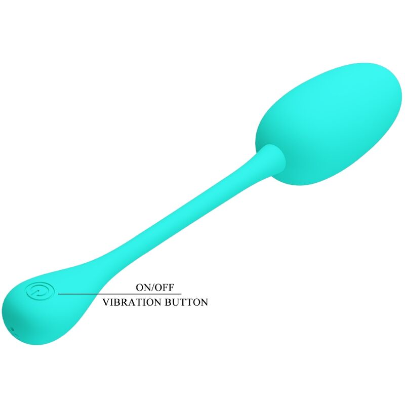 PRETTY LOVE - ŒUF VIBRANT RECHARGEABLE KNUCKER VERT D'EAU