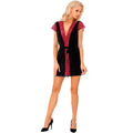 LIVCO CORSETTI FASHION - KUMIKO LC 90428 ROBE DE CHAMBRE + CULOTTE NOIR S/M