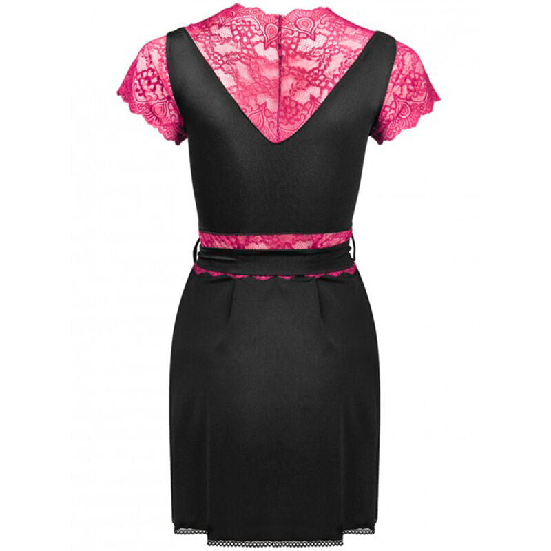 LIVCO CORSETTI FASHION - KUMIKO LC 90428 ROBE + PANTY BLACK L/XL