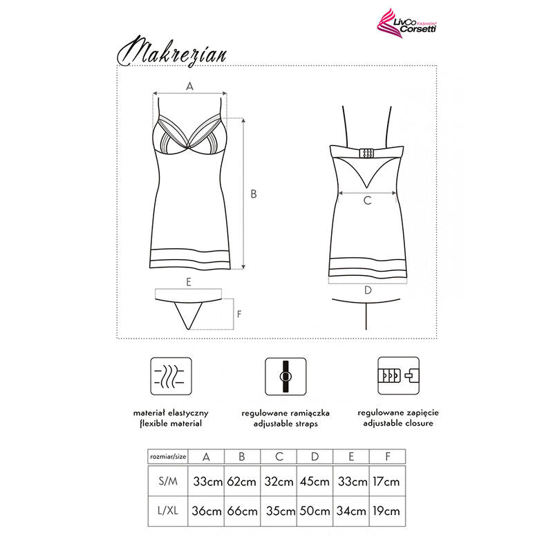 LIVCO CORSETTI FASHION - MAKREZIAN LC 90545 JUPE + CULOTTE NOIR S/M