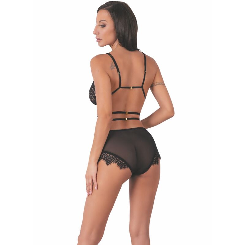 LIVCO CORSETTI FASHION - DREZNA LC 90733 BRA + BLACK PANTY S/M