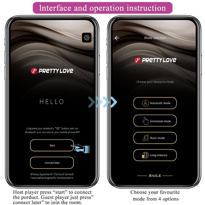 PRETTY LOVE - BILLY VIBRATION LILA APPLICATION GRATUITE
