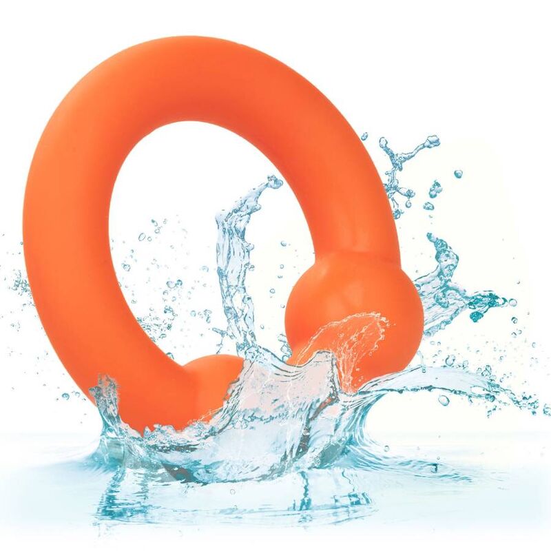 CALEXOTICS - ALPHA ANNEAU DOUBLE BOULE ORANGE
