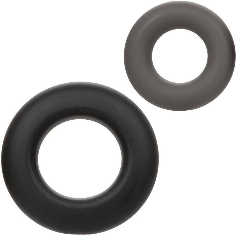 CALEXOTICS - ALPHA SET OF 2 PROLONG RINGS GREY