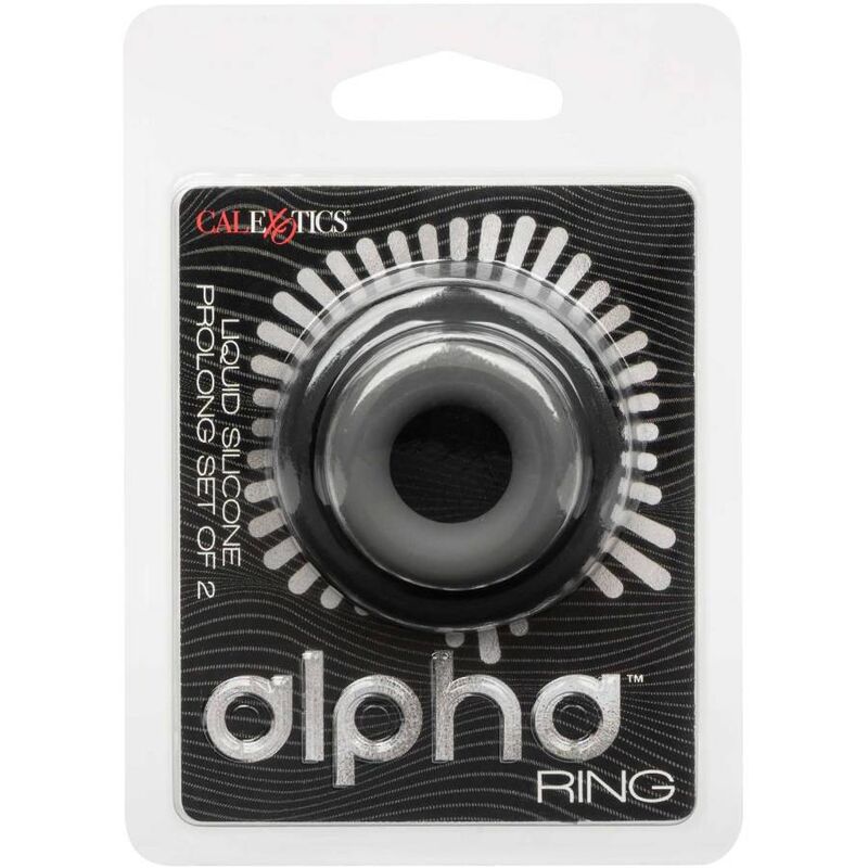 CALEXOTICS - ALPHA SET OF 2 PROLONG RINGS GREY