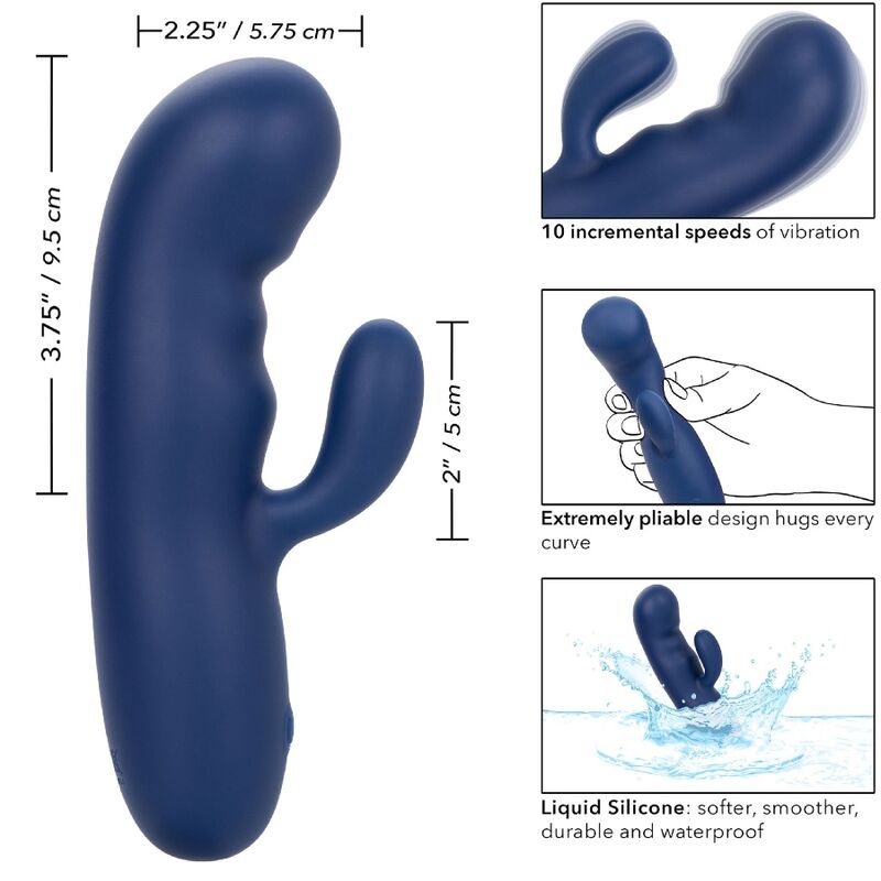 CALEXOTICS - DUO SOIE ET CACHEMIRE BLEU