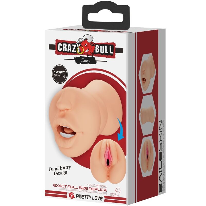 CRAZY BULL - ZOEY MASTURBATEUR EN FORME DE VAGIN DOUBLE ENTRÉE