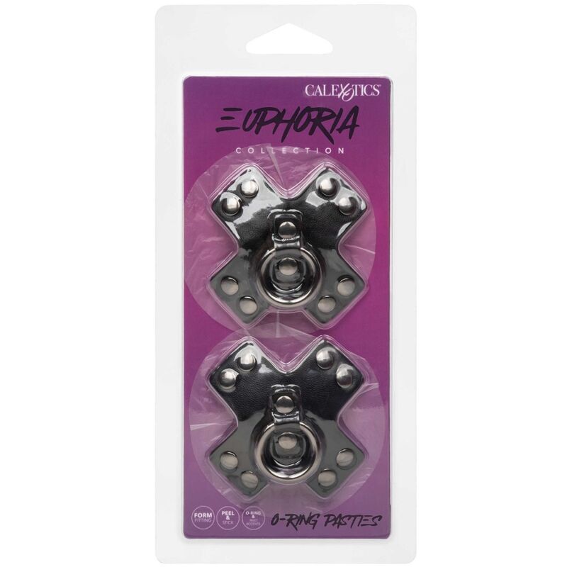 CALEXOTICS - EUPHORIA NIPPLE CUPS O-RING BLACK