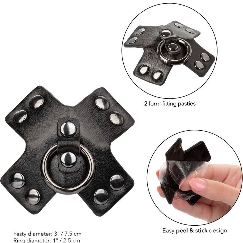 CALEXOTICS - EUPHORIA NIPPLE CUPS O-RING BLACK