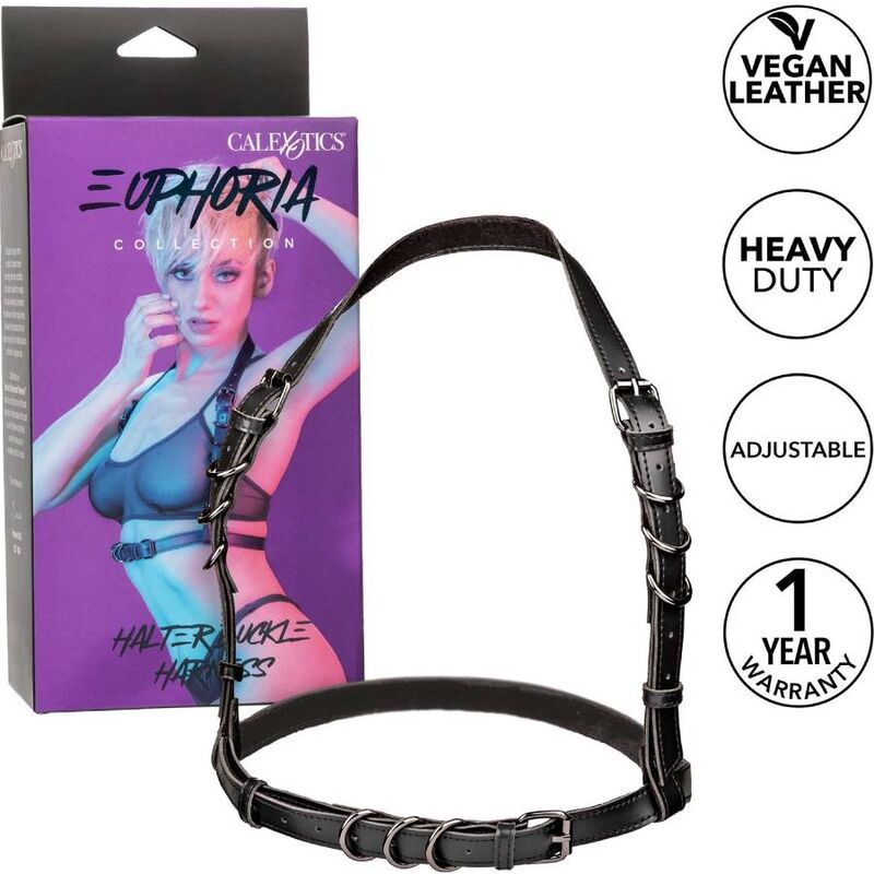 CALEXOTICS - EUPHORIA HARNAIS STRAP-ON AVEC BOUCLE NOIR