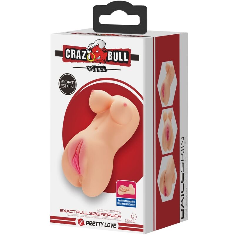 CRAZY BULL - VIBRATEUR HANNAH VAGIN ET ANUS RÉALISTES