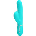 PRETTY LOVE - PERLITA VIBRATEUR POINT G 3 EN 1 MULTIFONCTION VERT D'EAU