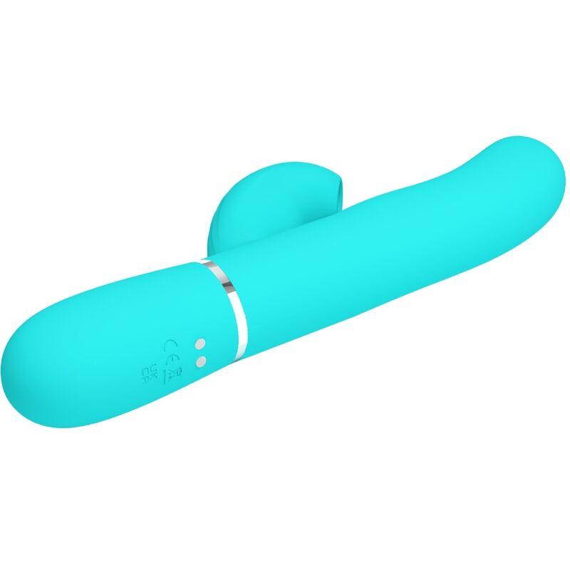 PRETTY LOVE - PERLITA VIBRATEUR POINT G 3 EN 1 MULTIFONCTION VERT D'EAU