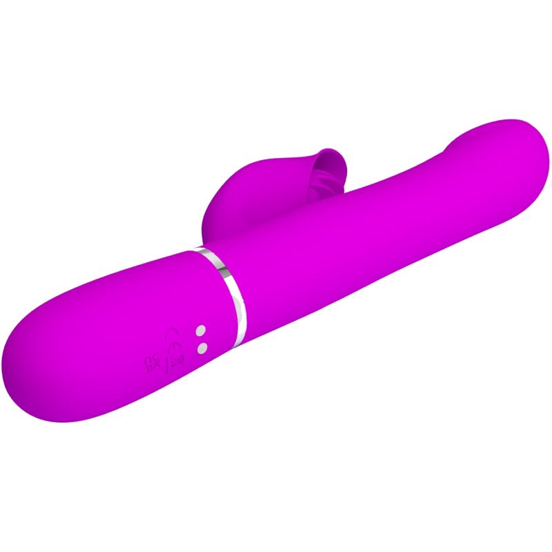 PRETTY LOVE - VIBRATEUR LAPIN PERLES VIOLET