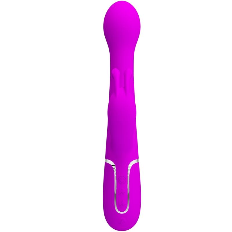 PRETTY LOVE - DEJON RABBIT 3 IN 1 MULTIFUNCTION VIBRATOR PURPLE