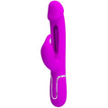 PRETTY LOVE - KAMPAS VIBREUR RABBIT 3 EN 1 MULTIFONCTION AVEC LANGUE FUCHSIA