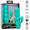 CALEXOTICS - VIBROMASSEUR LAPIN DEL MAR DIVA VERT MENTHE DE CALIFORNIA DREAMING