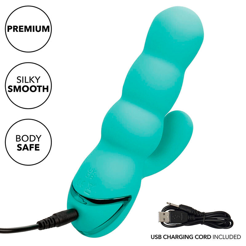 CALEXOTICS - VIBROMASSEUR LAPIN DEL MAR DIVA VERT MENTHE DE CALIFORNIA DREAMING