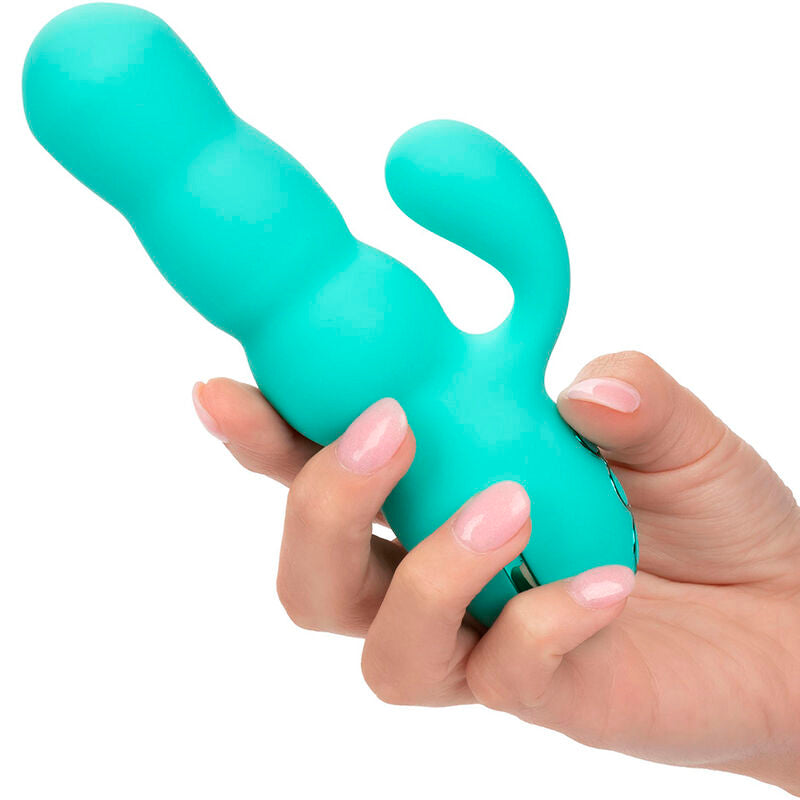 CALEXOTICS - VIBROMASSEUR LAPIN DEL MAR DIVA VERT MENTHE DE CALIFORNIA DREAMING
