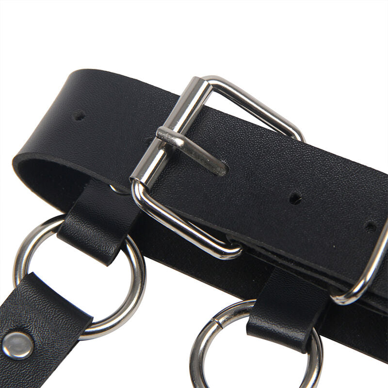 SUBBLIME - CHEST HARNESS WITH LARGE RING CHAINS, ONE SIZE