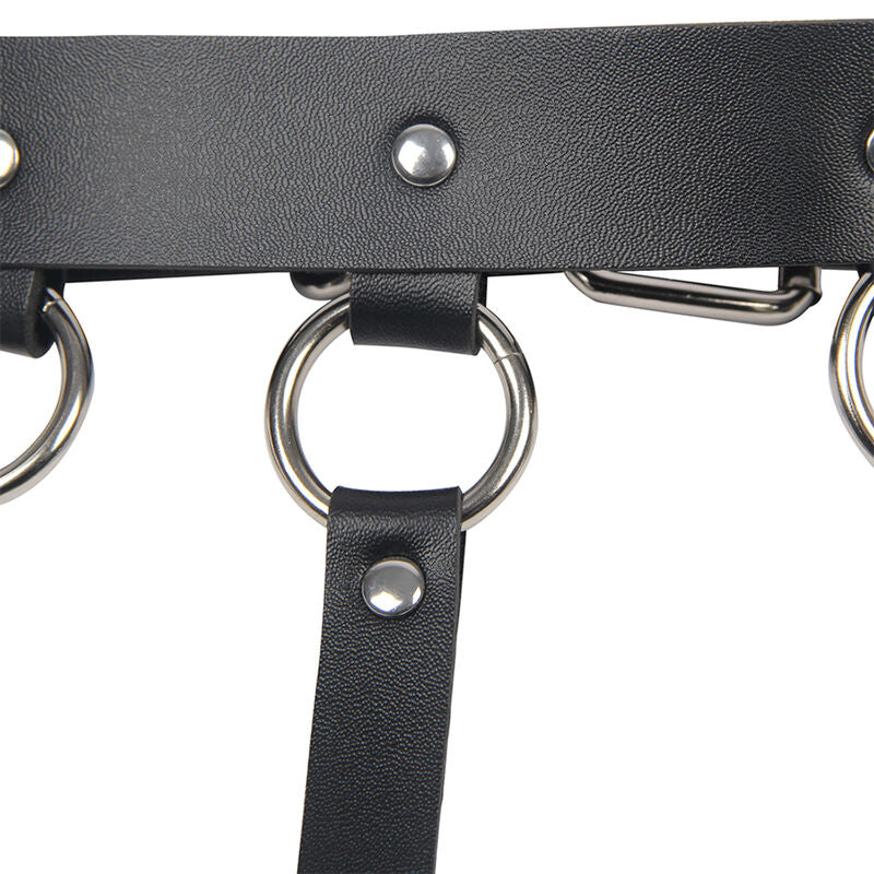 SUBBLIME - CHEST HARNESS WITH LARGE RING CHAINS, ONE SIZE