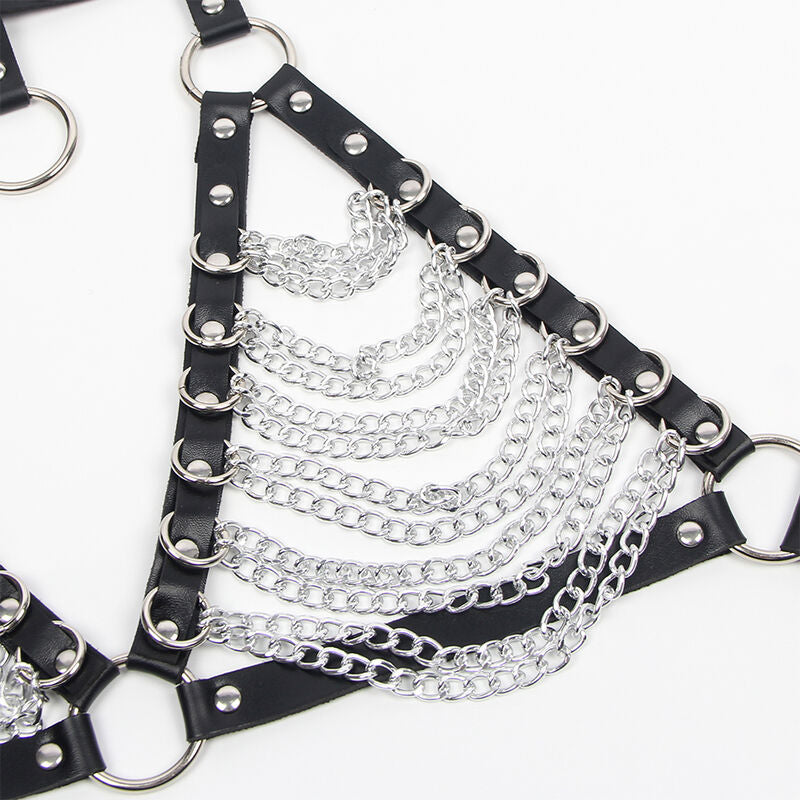 SUBBLIME - HARNAIS PORTE-JARRETELLES ET COLLIER À CHAÎNES TAILLE UNIQUE