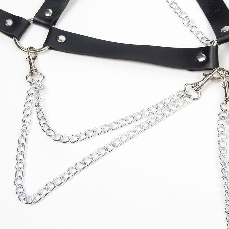 SUBBLIME - HARNESS BRACE WITH CHAIN ​​DETAIL, ONE SIZE