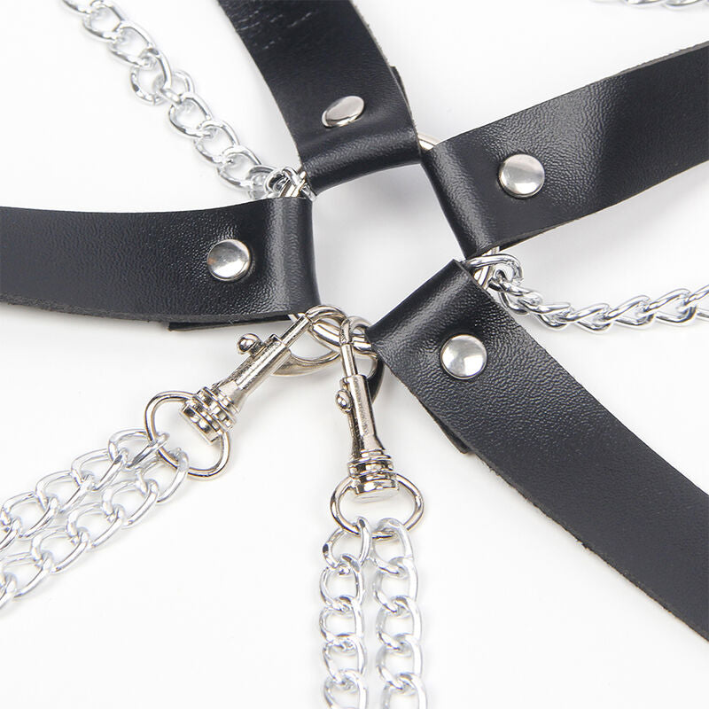 SUBBLIME - HARNESS BRACE WITH CHAIN ​​DETAIL, ONE SIZE