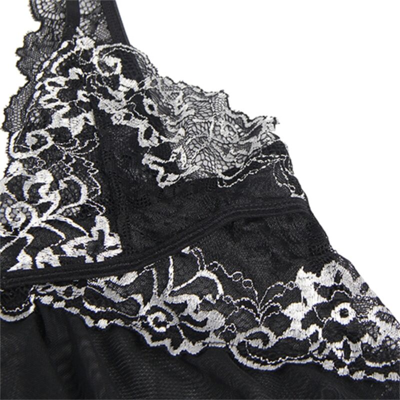 SUBBLIME - BABYDOLL TULLE FABRIC LACE CHEST L/XL
