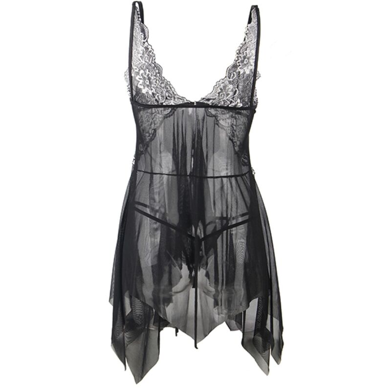 SUBBLIME - BABYDOLL TULLE FABRIC LACE CHEST L/XL