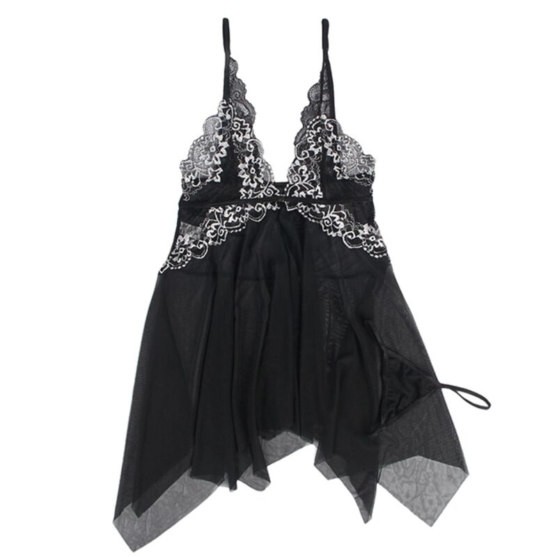 SUBBLIME - BABYDOLL TULLE FABRIC LACE CHEST L/XL