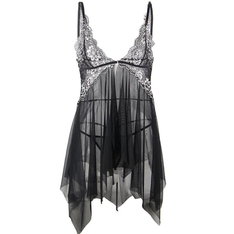 SUBBLIME - BABYDOLL TULLE FABRIC LACE CHEST L/XL