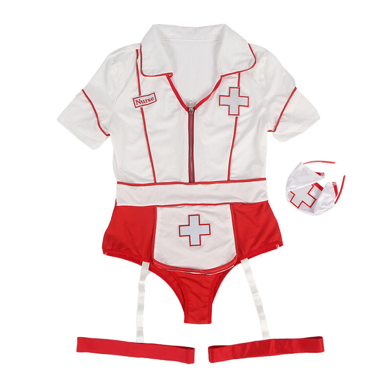 SUBBLIME - SEXY NURSE COSTUME BODYSUIT L/XL