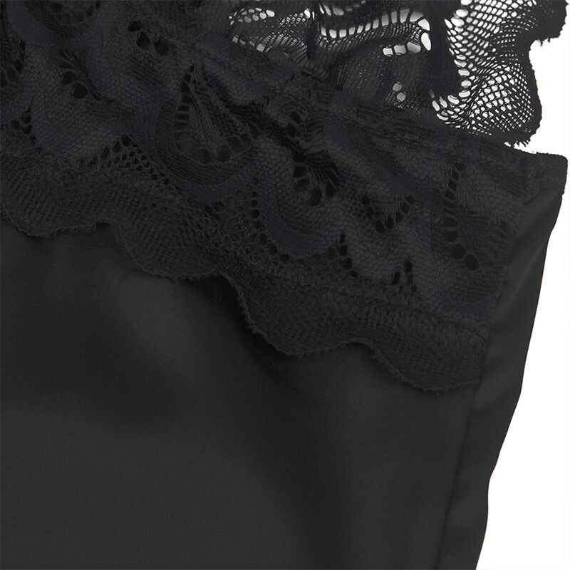 SUBBLIME - BABYDOLL IMPRIMÉ FLEURI POITRINE NOIRE L/XL
