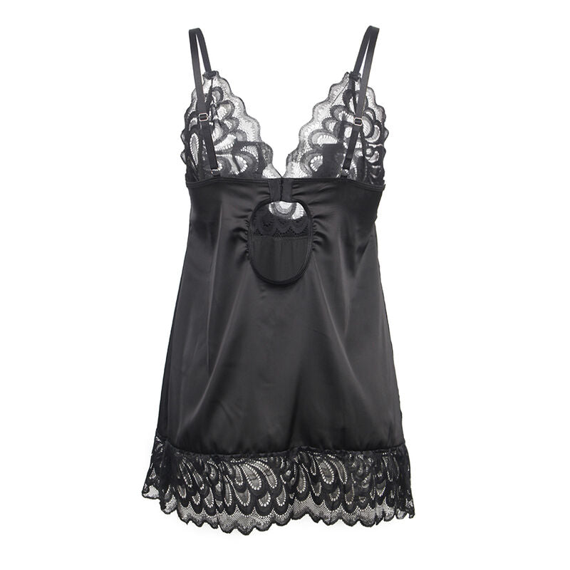 SUBBLIME - BABYDOLL IMPRIMÉ FLEURI POITRINE NOIRE L/XL
