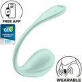 SATISFYER - SMOOTH PETAL STIMULATEUR POINT G VERT D'EAU APP GRATUITE