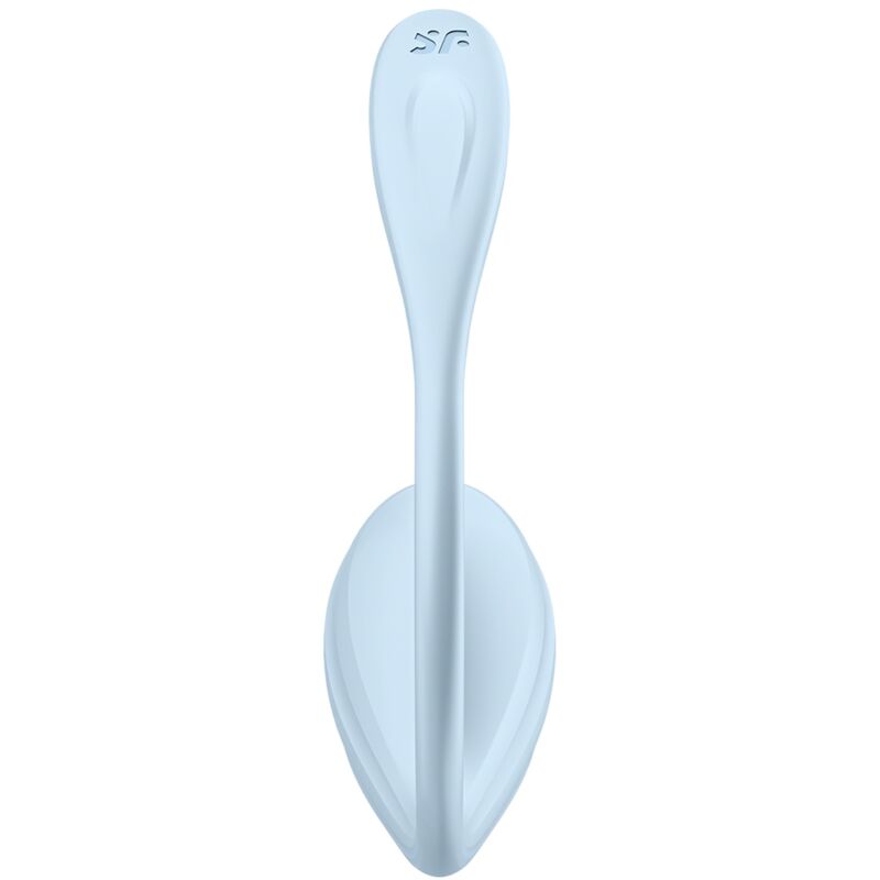 SATISFYER - SMOOTH PETAL STIMULATEUR POINT G BLEU CLAIR APPLICATION GRATUITE