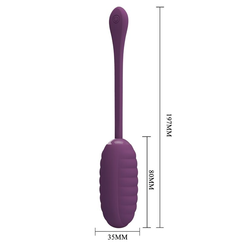PRETTY LOVE - CASPER RECHARGEABLE VIBRATING EGG PURPLE