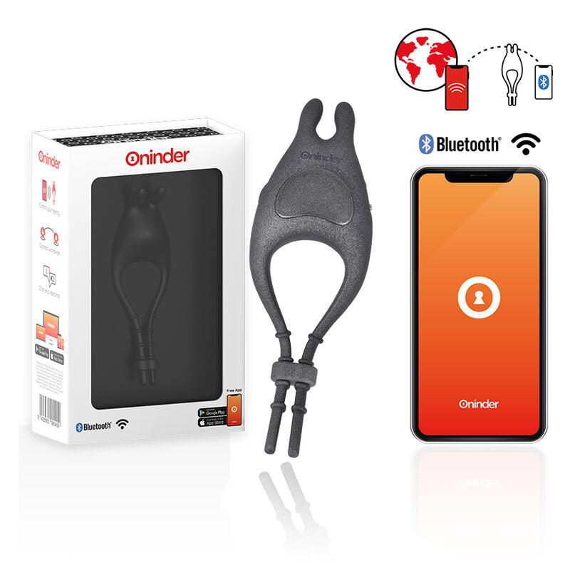 ONINDER - ANNEAU VIBRANT AJUSTABLE ET MULTI-POSITIONS - APPLICATION GRATUITE