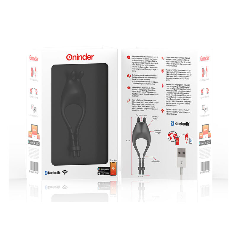 ONINDER - ANNEAU VIBRANT AJUSTABLE ET MULTI-POSITIONS - APPLICATION GRATUITE