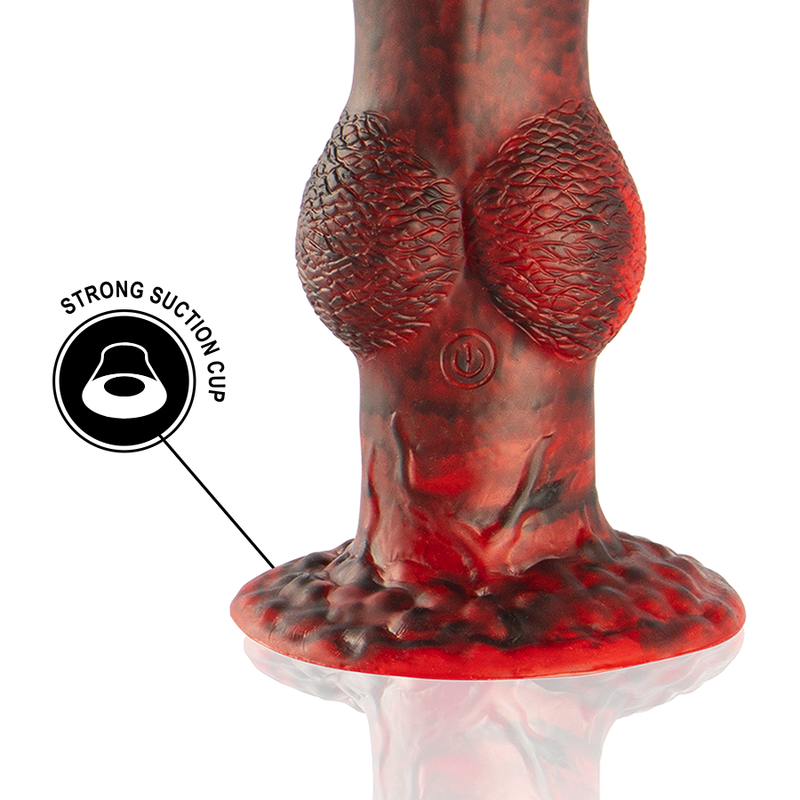EPIC - PROMETHEUS DILDO TITAN EN FLAMMES RECHARGEABLE TÉLÉCOMMANDE