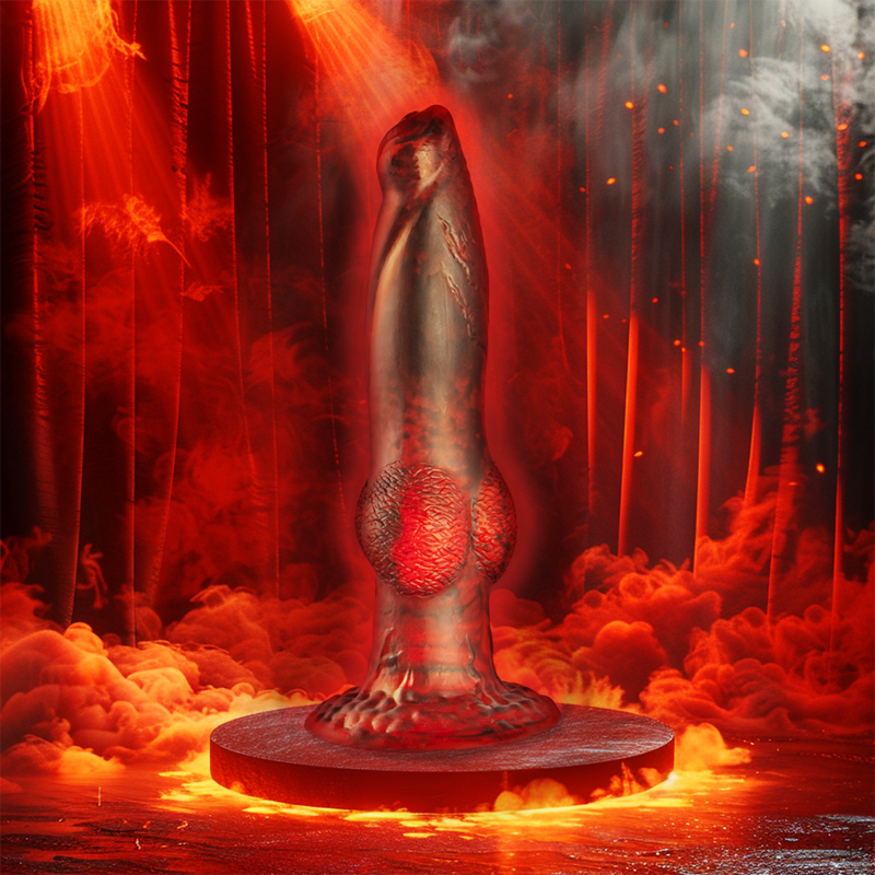 EPIC - PROMETHEUS DILDO TITAN EN FLAMMES RECHARGEABLE TÉLÉCOMMANDE