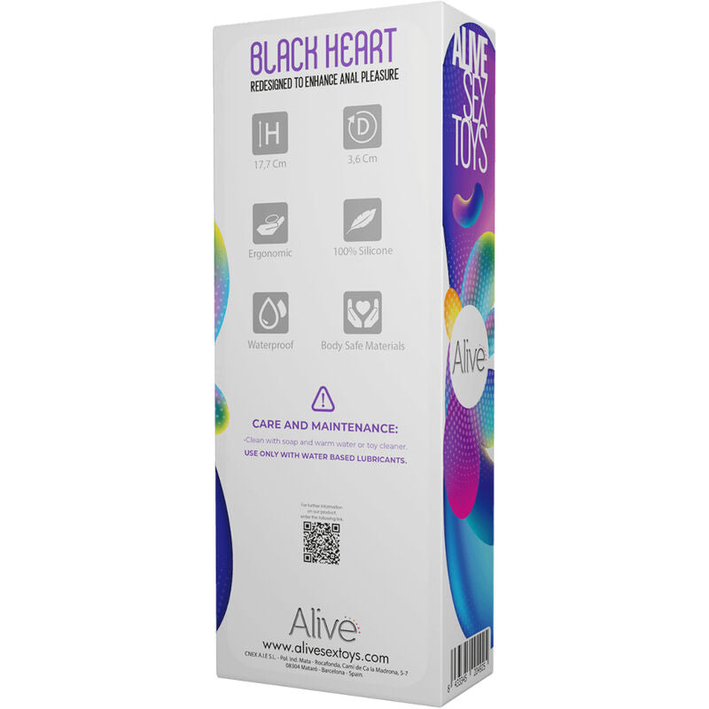 ALIVE - BLACK HEART STIMULATEUR ANAL