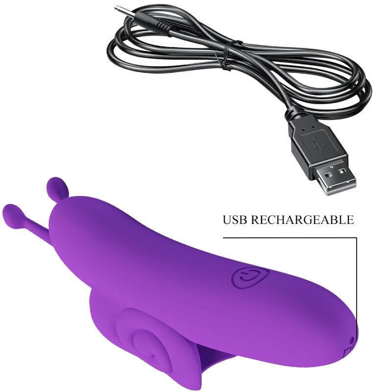 PRETTY LOVE - SNAIL PUISSANT STIMULATEUR DE DOIGT VIOLET