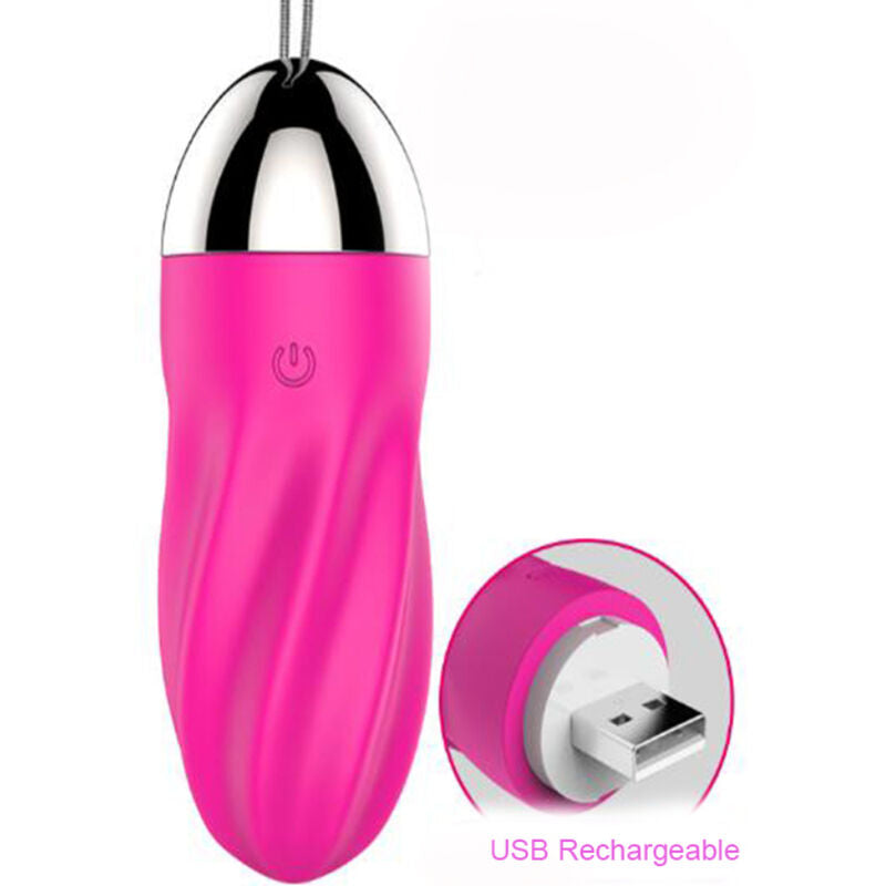 ARMONY - SWEETY SPIRAL VIBRATING EGG WITH REMOTE CONTROL PINK