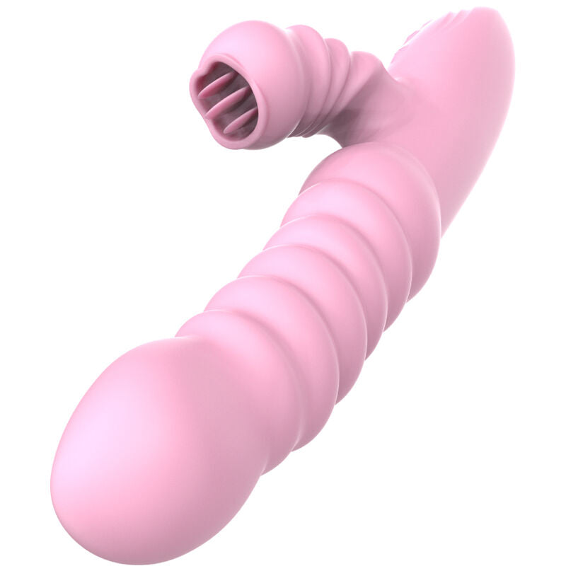 ARMONY - VIBREUR MULTIFONCTION AVEC LANGUETTE STIMULANTE EFFET CHAUD ROSE