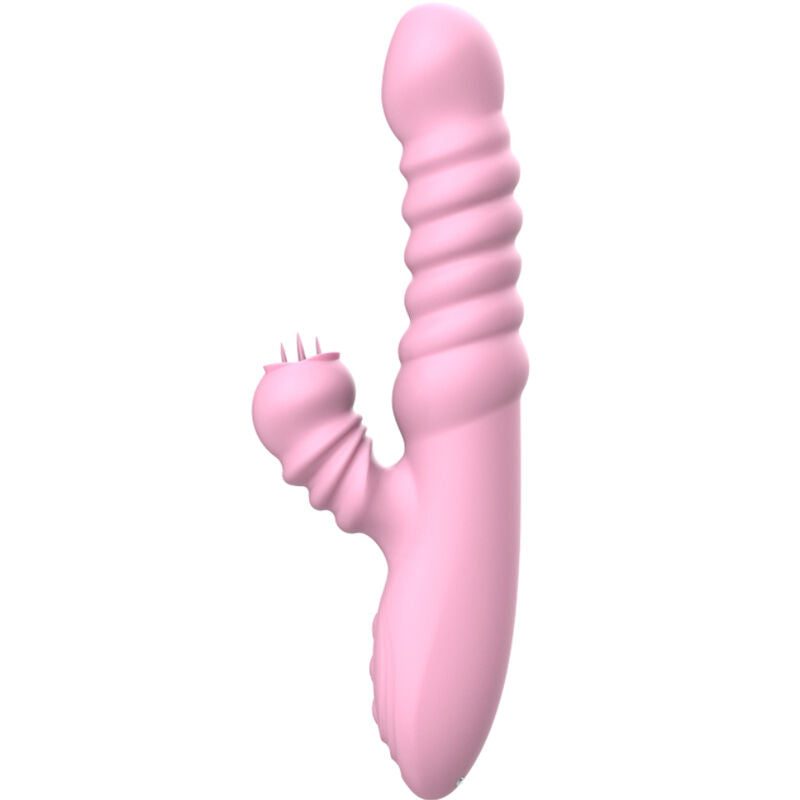 ARMONY - VIBREUR MULTIFONCTION AVEC LANGUETTE STIMULANTE EFFET CHAUD ROSE