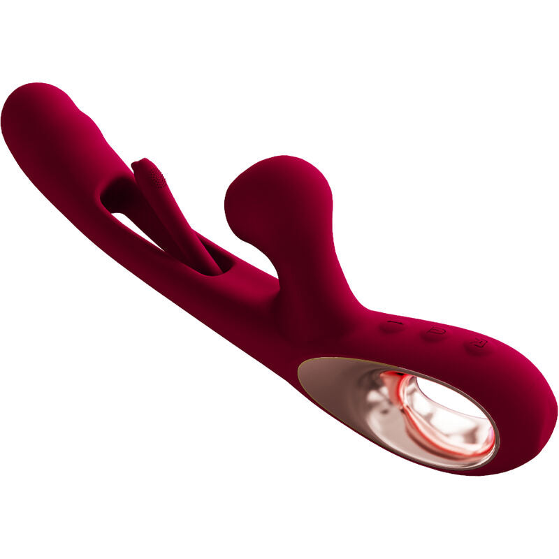 ARMONY - VIBREUR ET STIMULATEUR DOUBLE IMPACT SWING MODÈLE 2 BORDEAUX