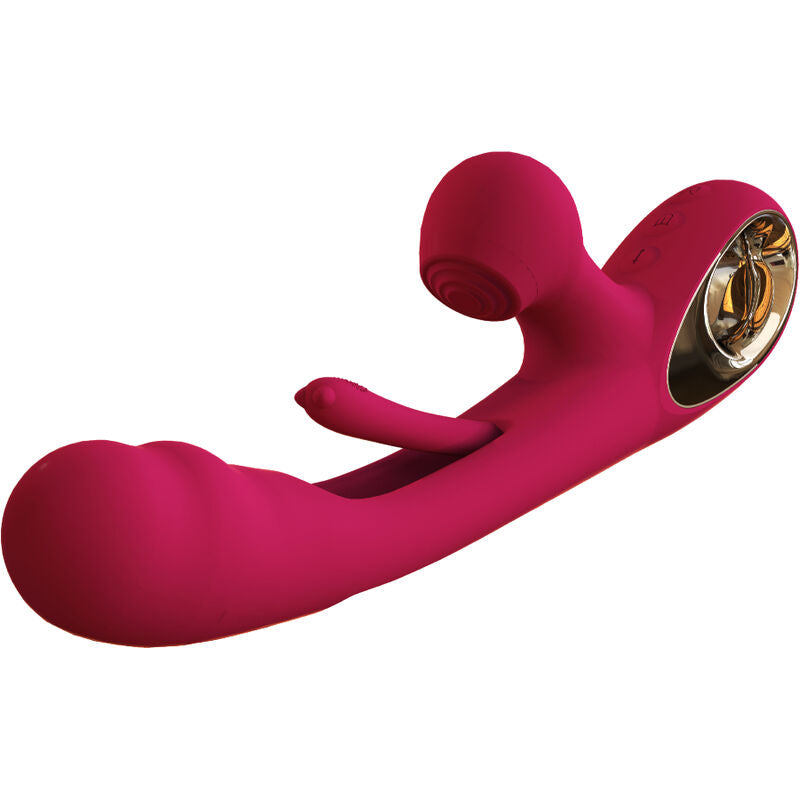 ARMONY - VIBREUR ET STIMULATEUR DOUBLE IMPACT SWING MODÈLE 2 BORDEAUX